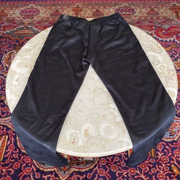 NWT ADIDAS Embossed Monogram Wide Leg Jogging Pants Regular Fit - Picture 5 of 13